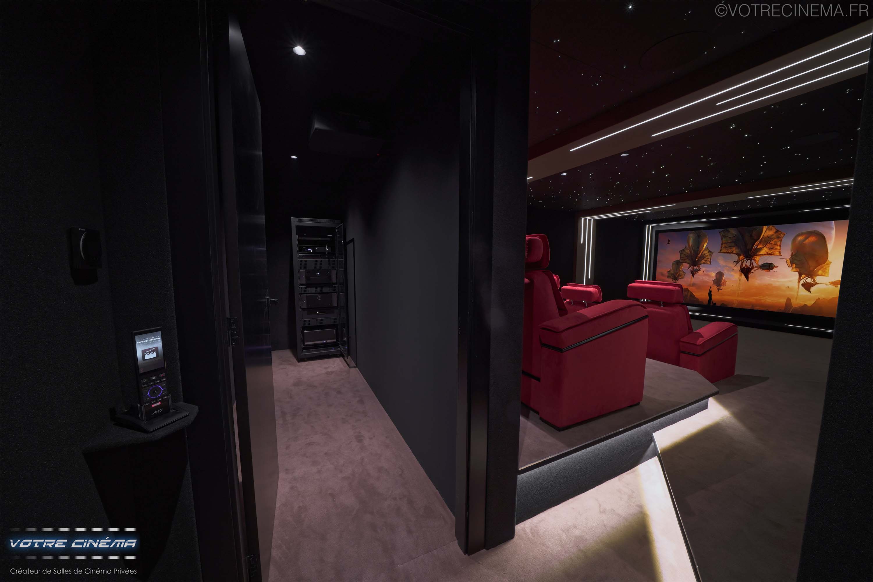 Salle de cinéma privée à la maison