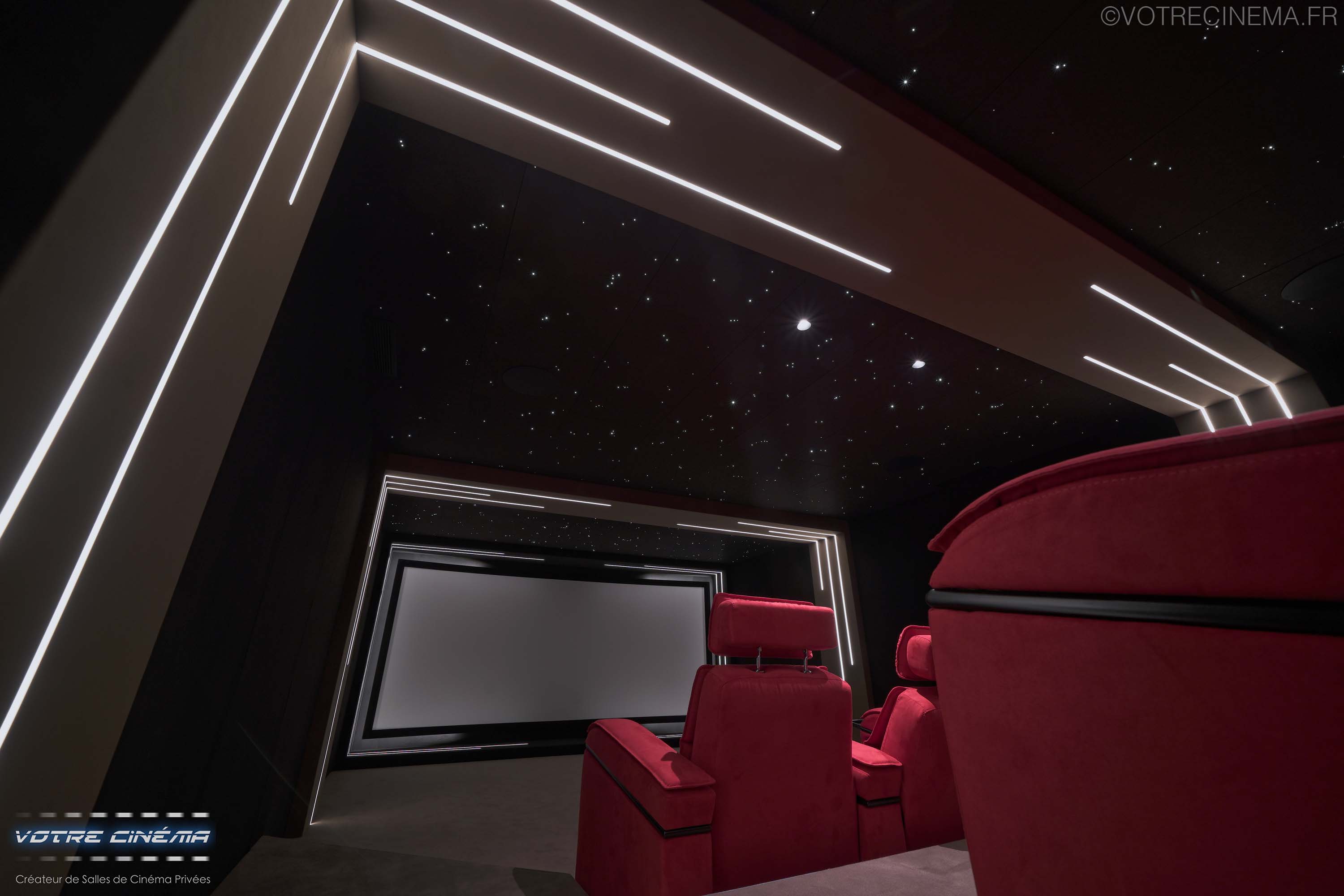 Salle de cinéma privée à domicile