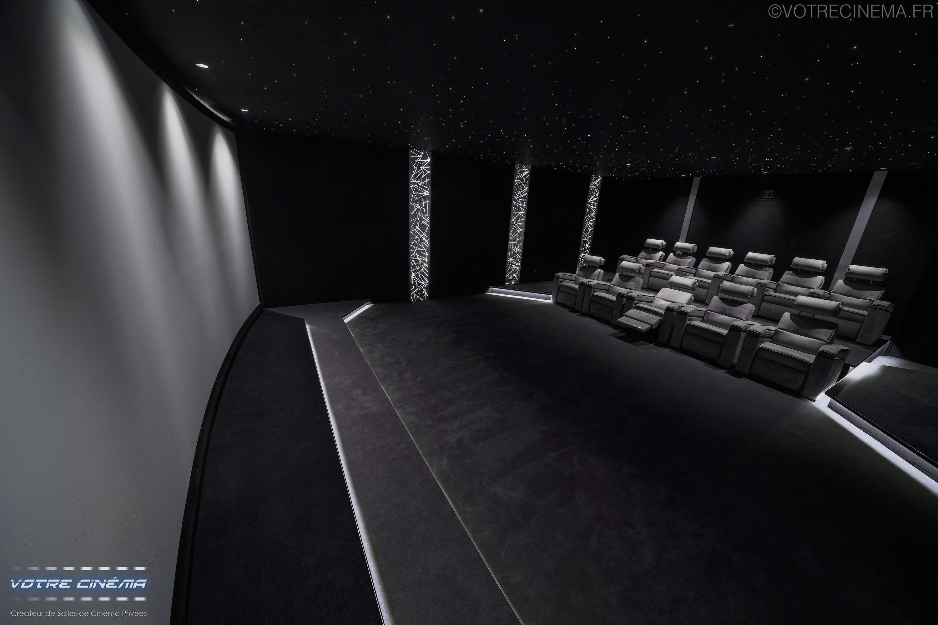 Salle cinéma privé 11 places, 75m²