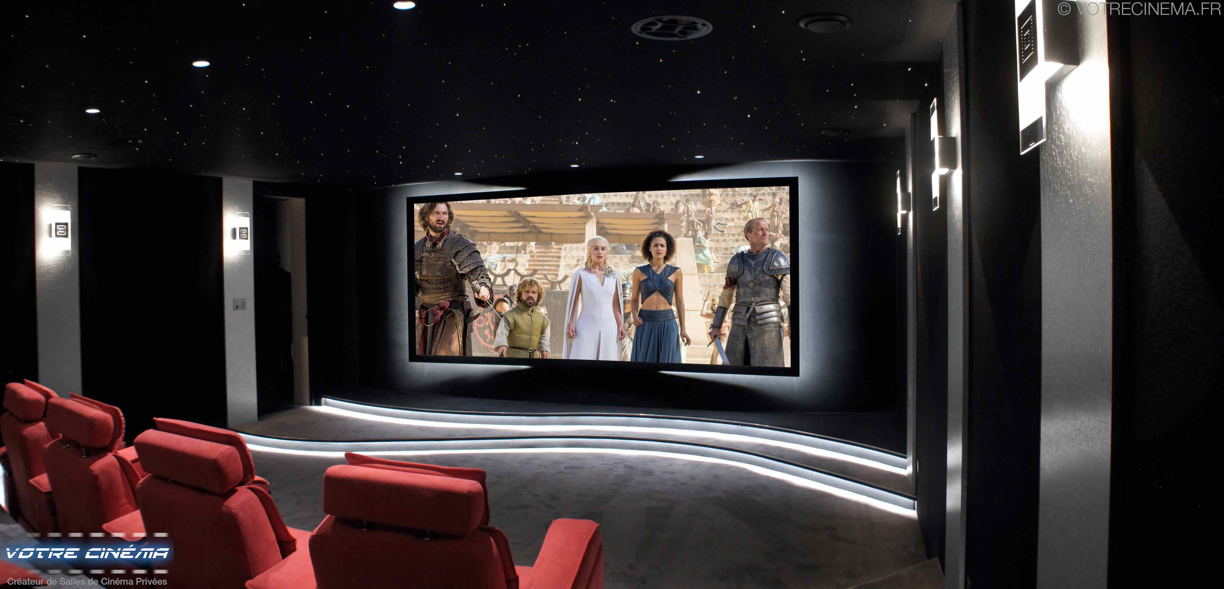 Réalisation salle cinéma privée Cannes