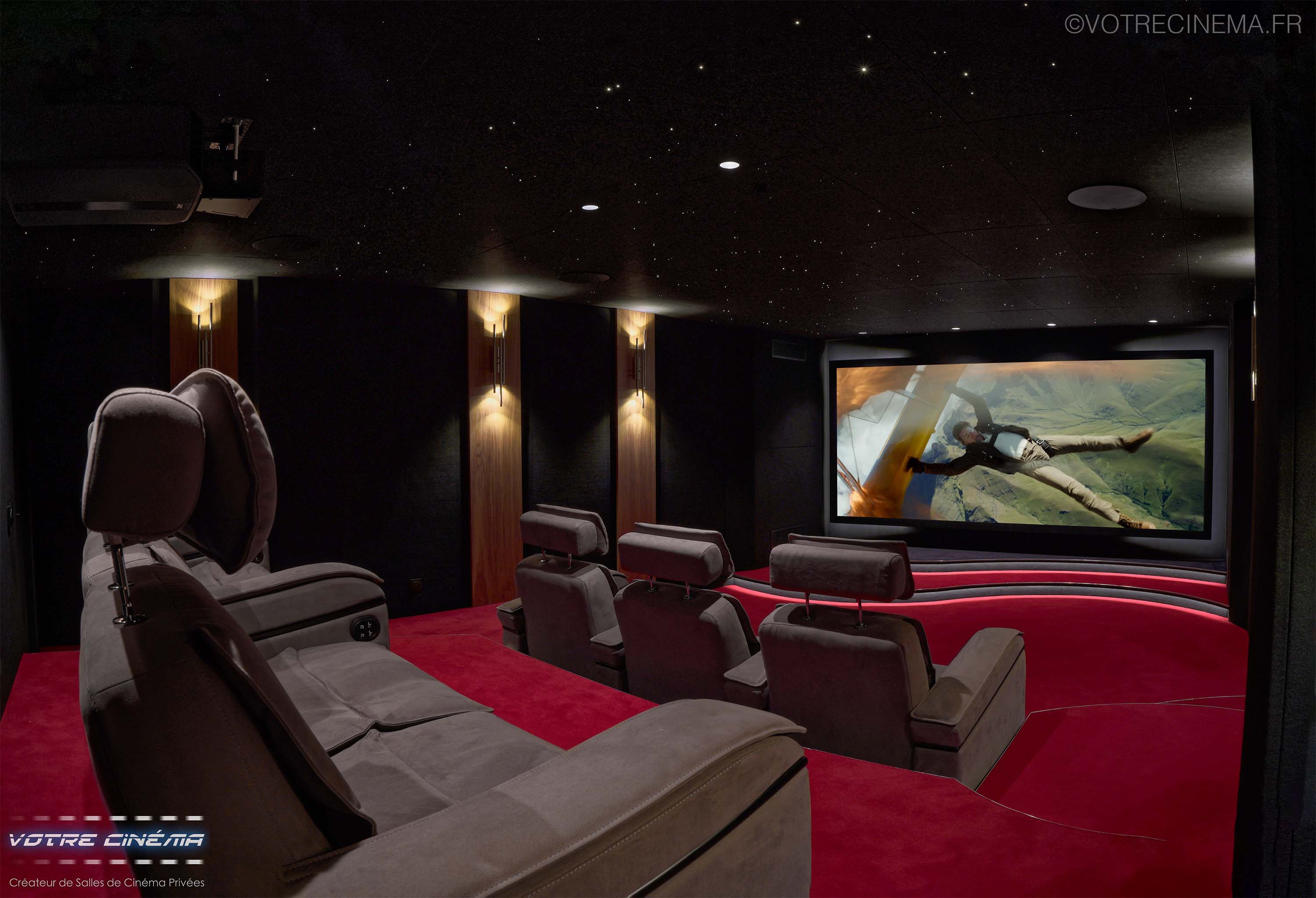 Réalisation d'une salle de cinéma privé à Hyères, Var