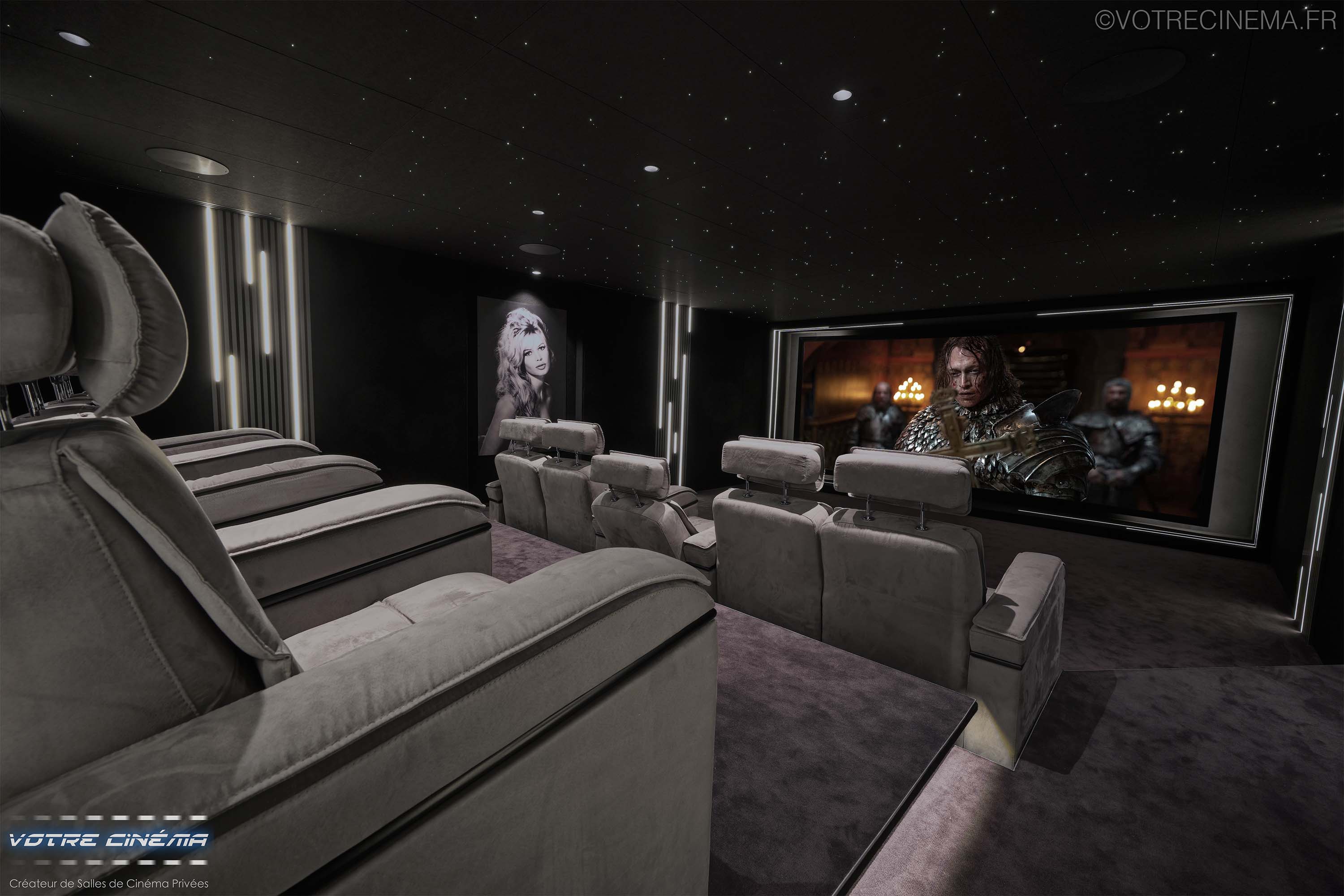 Créateur salle cinéma privée à domicile