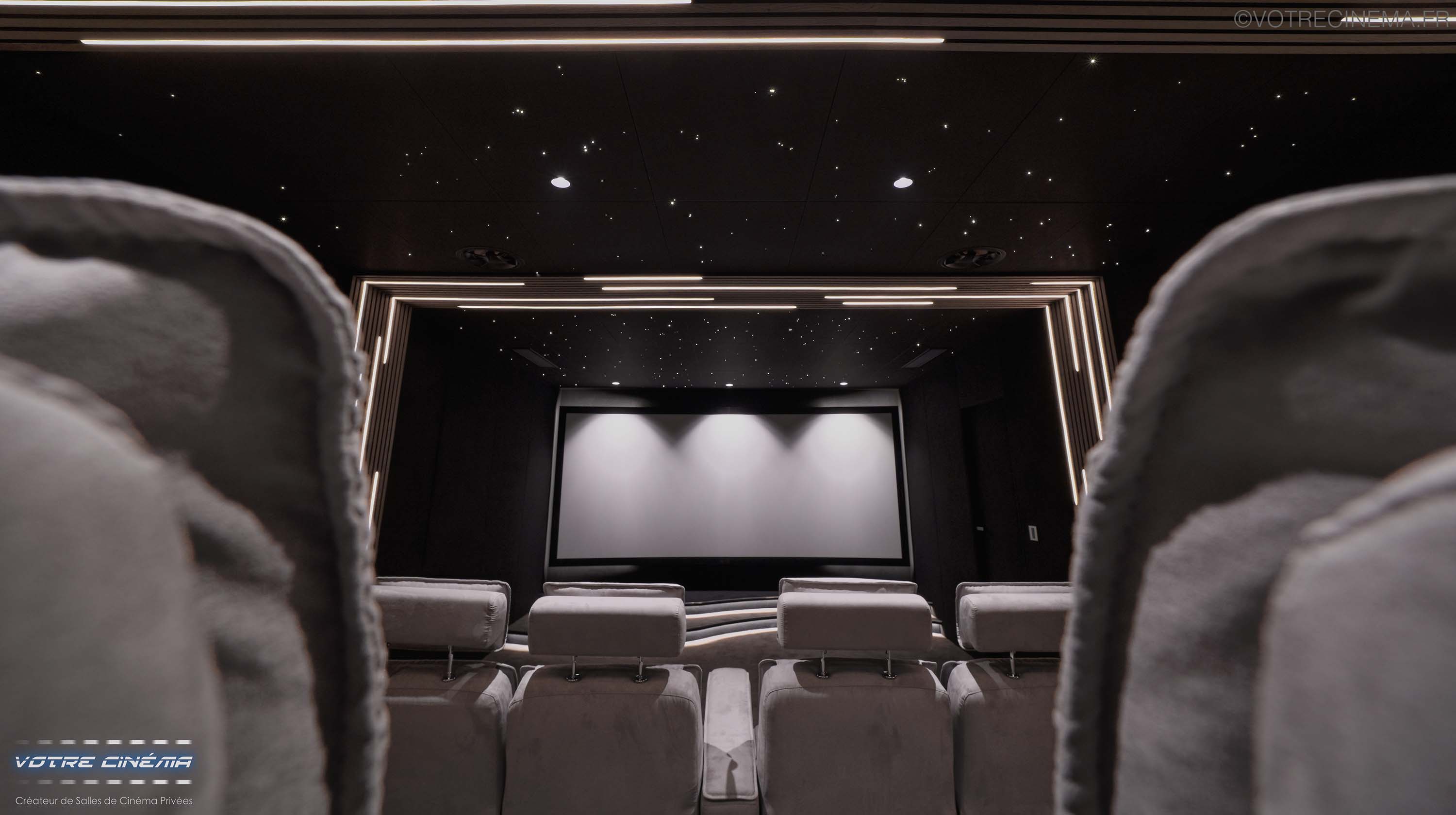 Réalisation salle cinéma à domicile