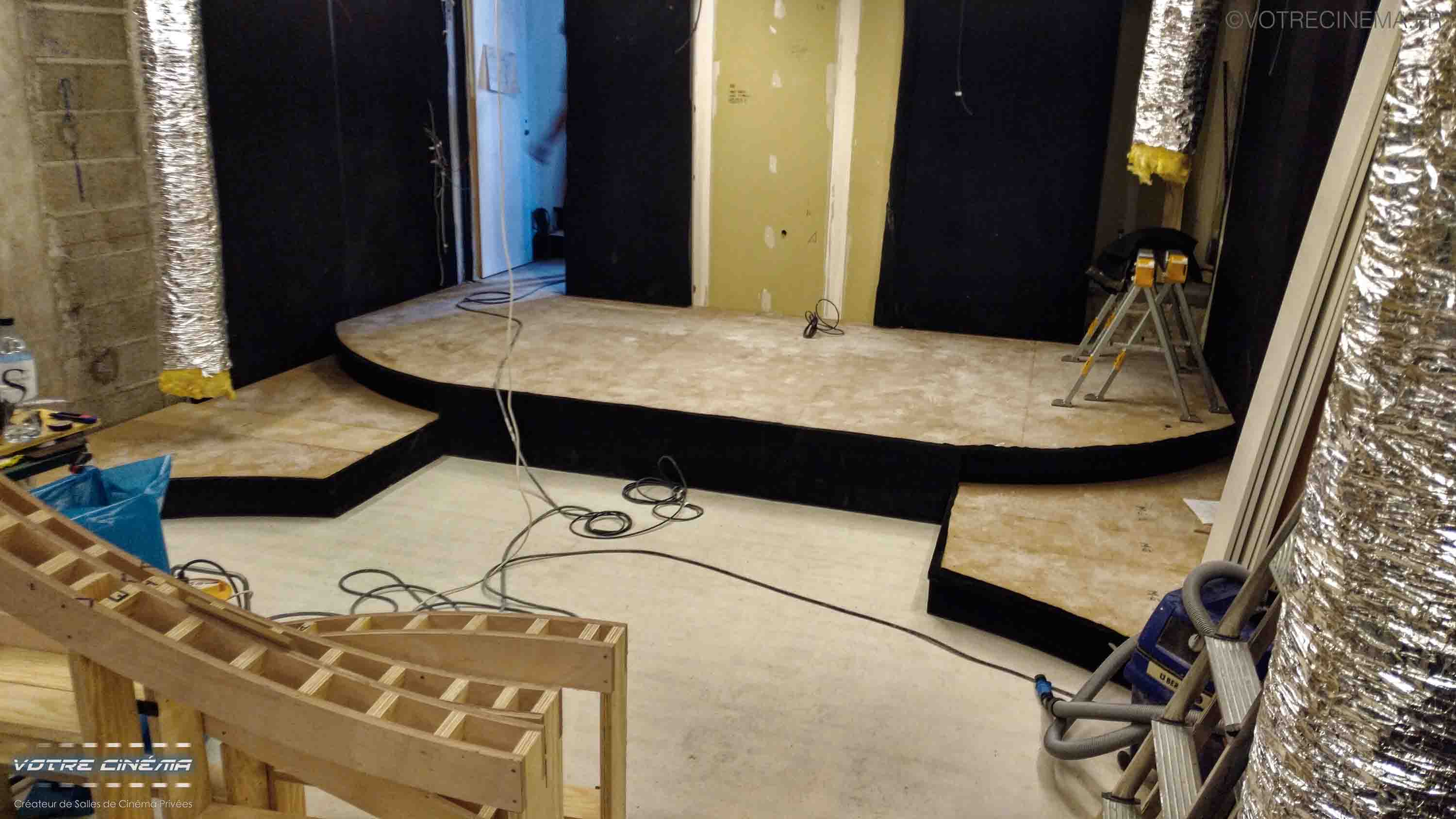 Travaux salle de cinéma privée