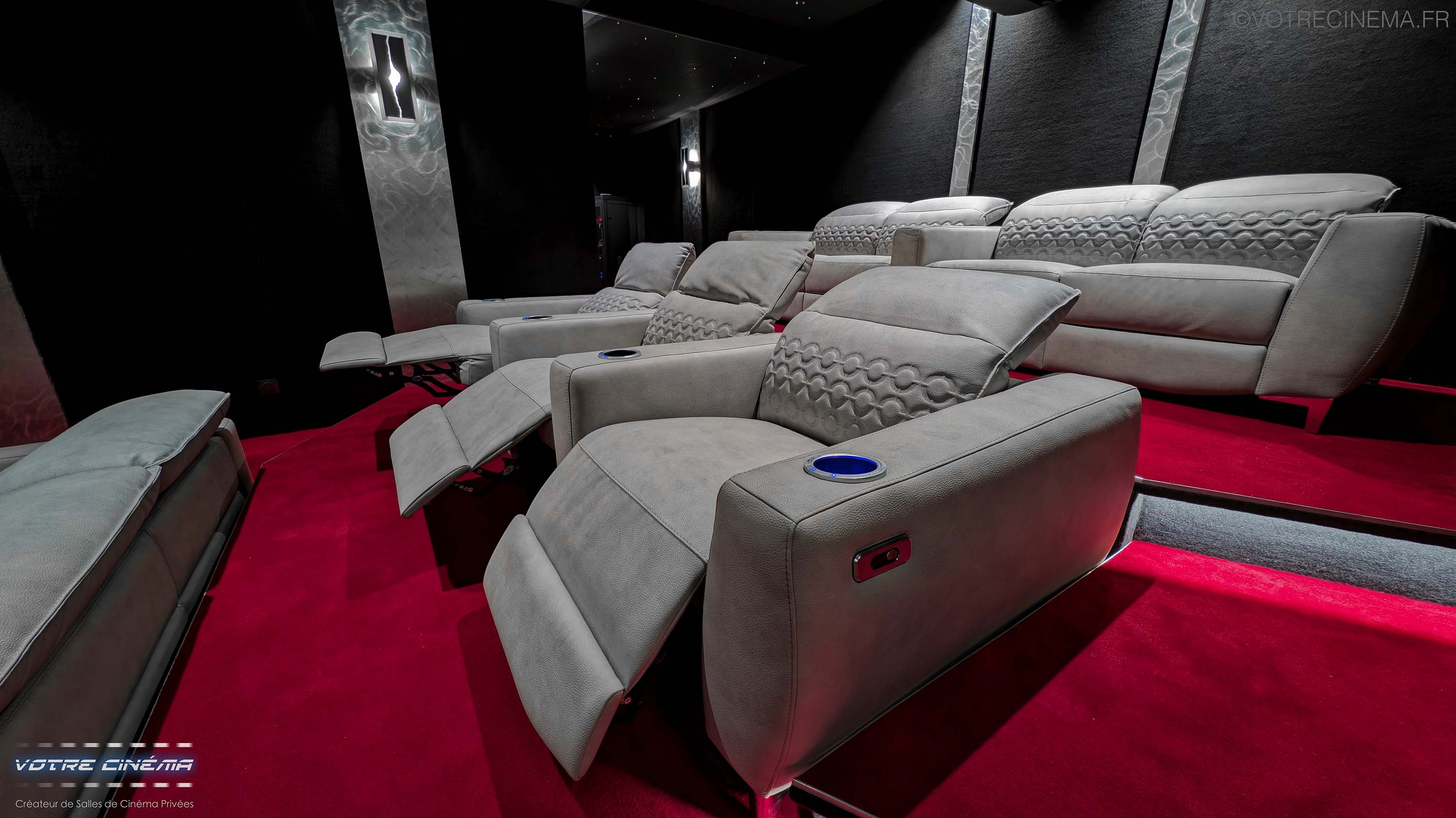 Canapé fauteuil salle de cinéma privée