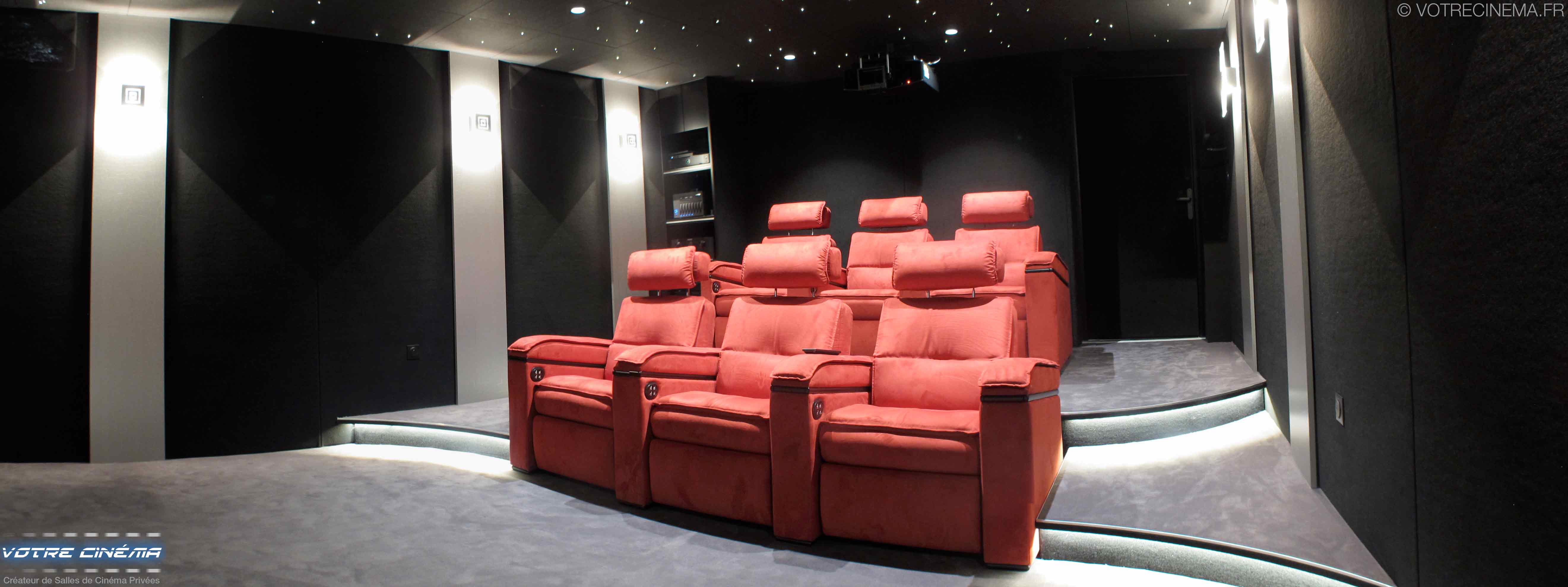 Réalisation salle cinéma privée La Rochelle