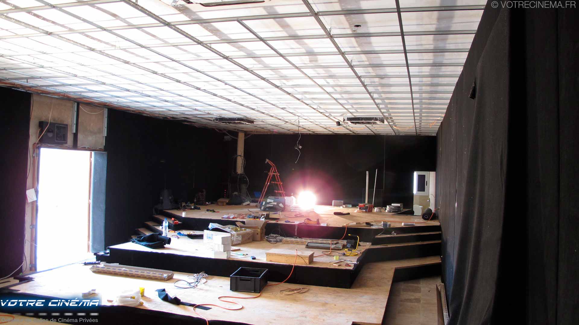 Travaux salle cinéma privée Maroc