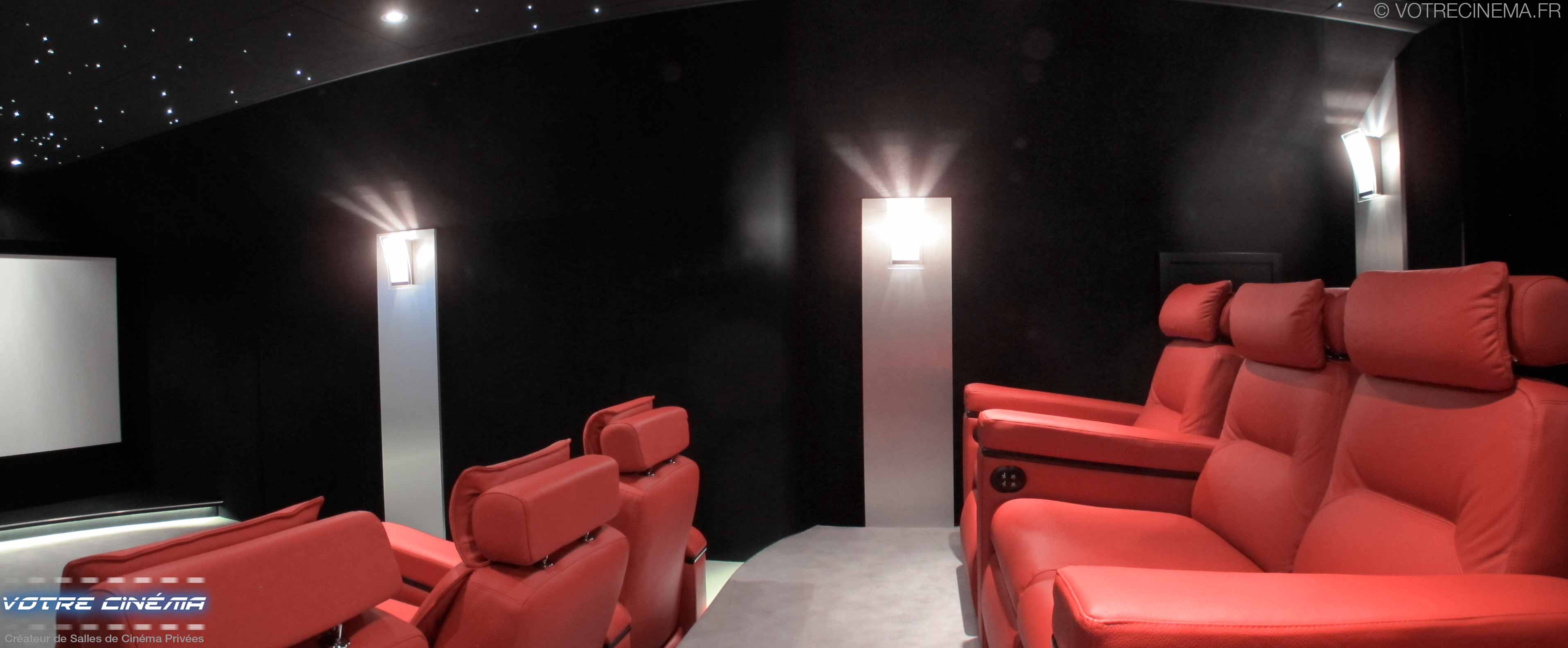 réalisation salle cinéma privée Paris 77