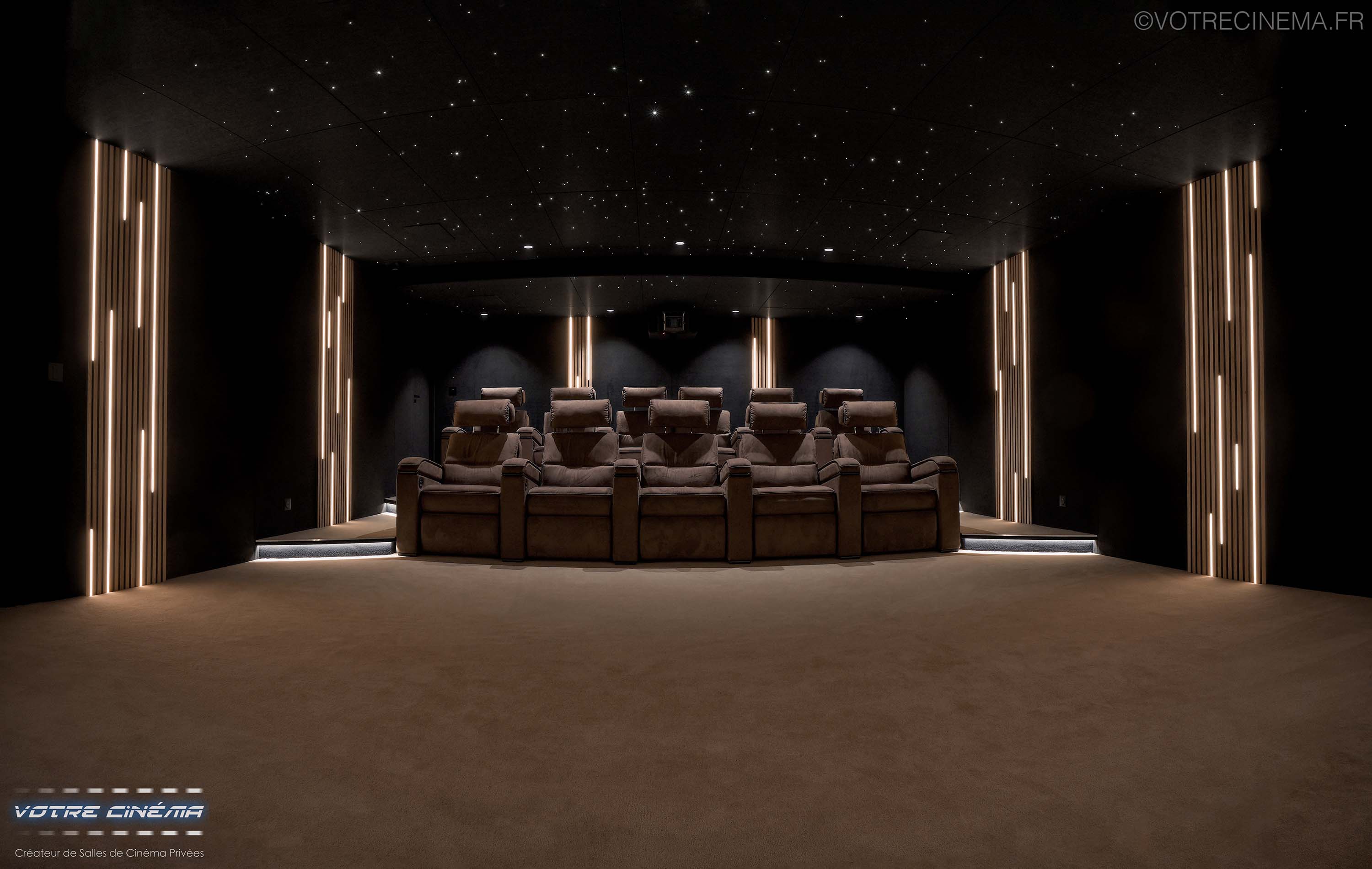 Home cinéma privé à domicile à Megève
