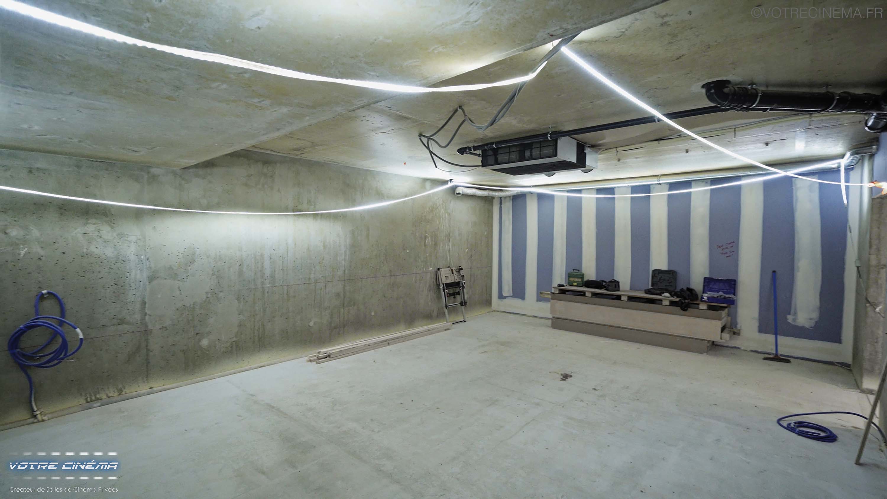 Travaux salle home cinéma à domicile