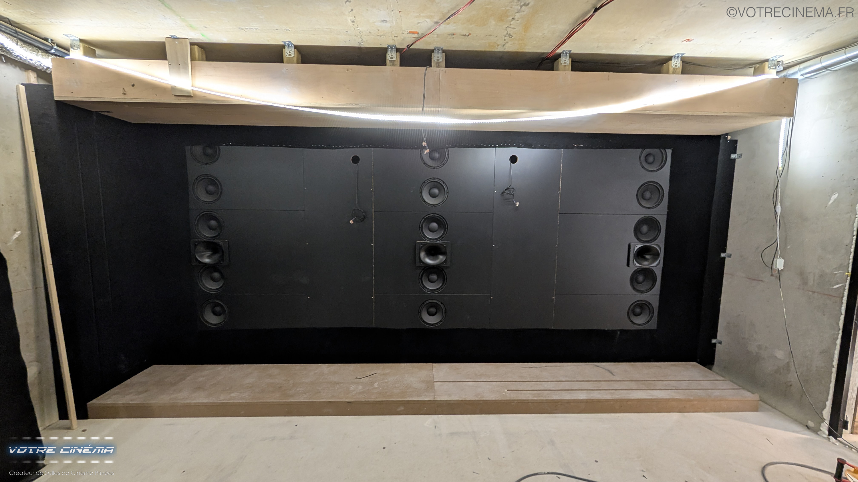 Travaux salle home cinéma