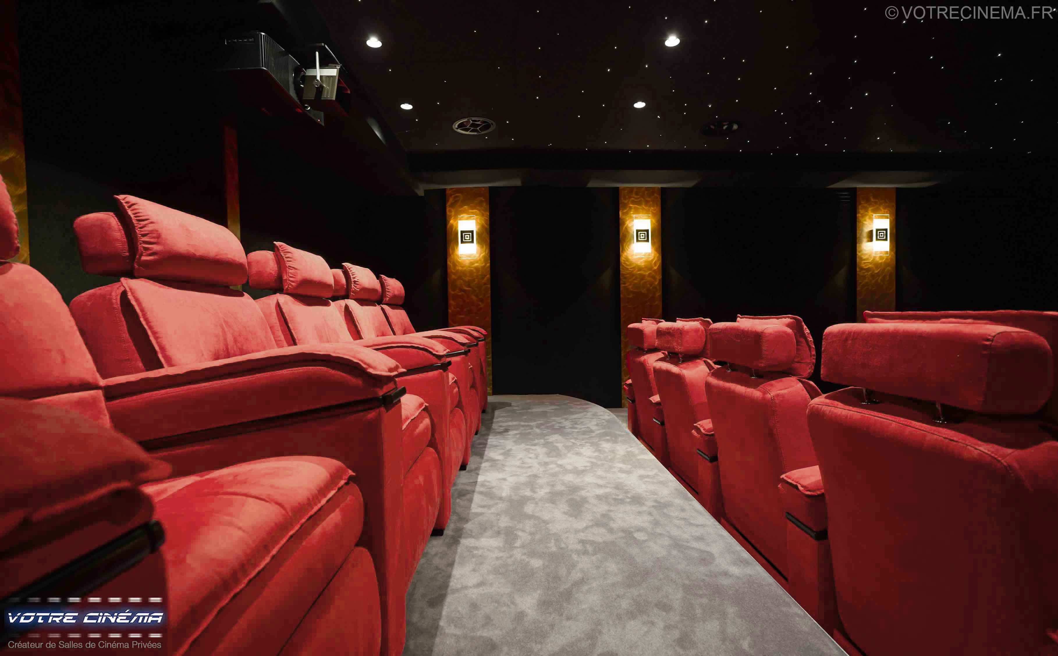 Aménagement salle home cinéma Megève