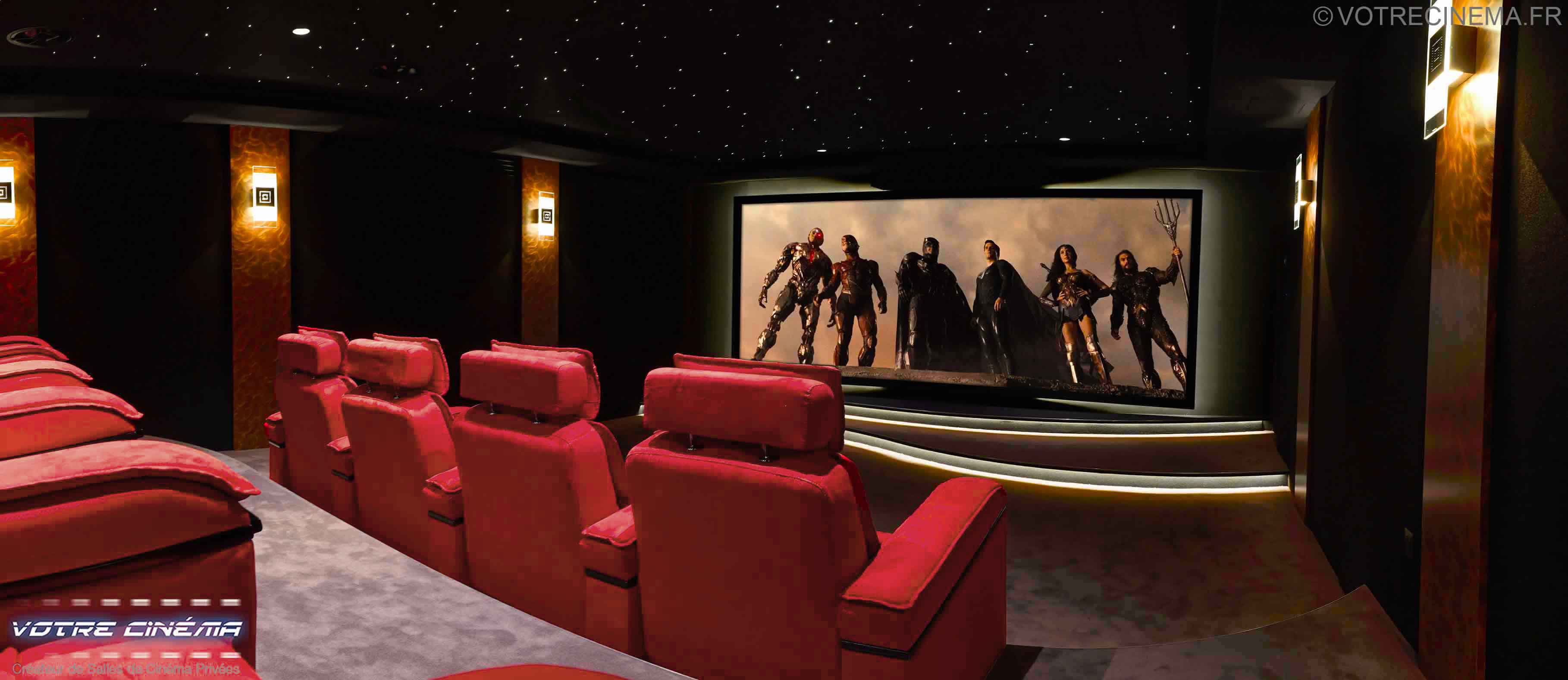 Salle home cinéma privé Megève