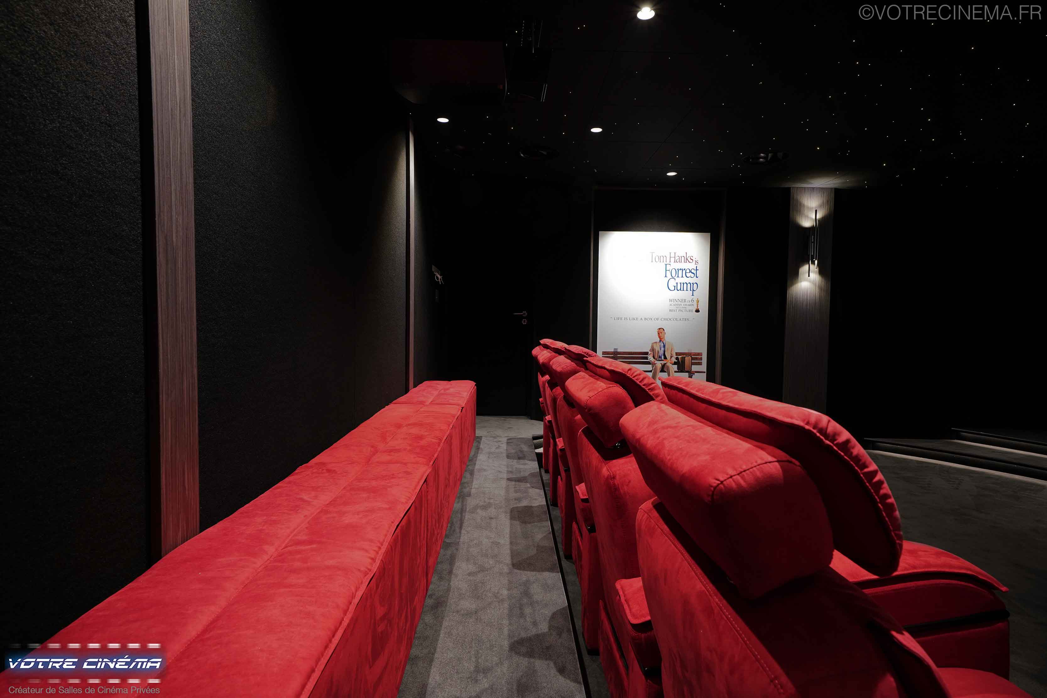 Aménagement salle de cinéma privé Sanary-sur-Mer