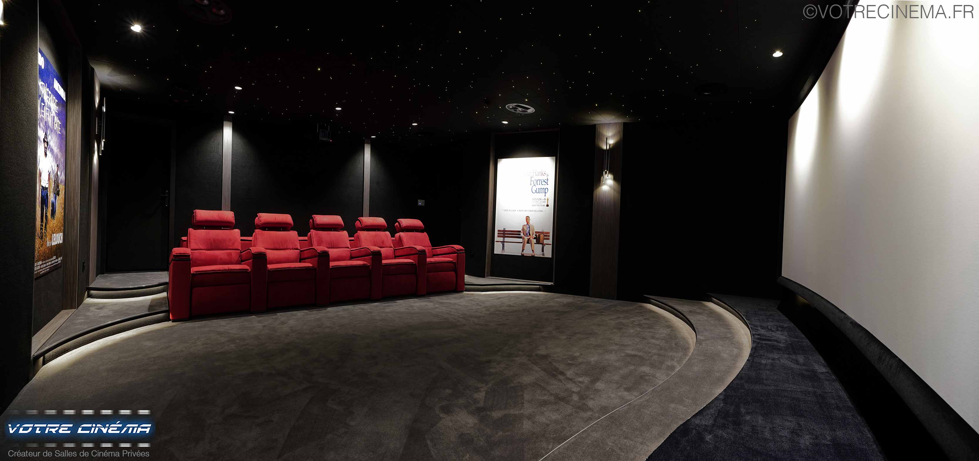 Réalisation salle home cinéma Sanary-sur-Mer