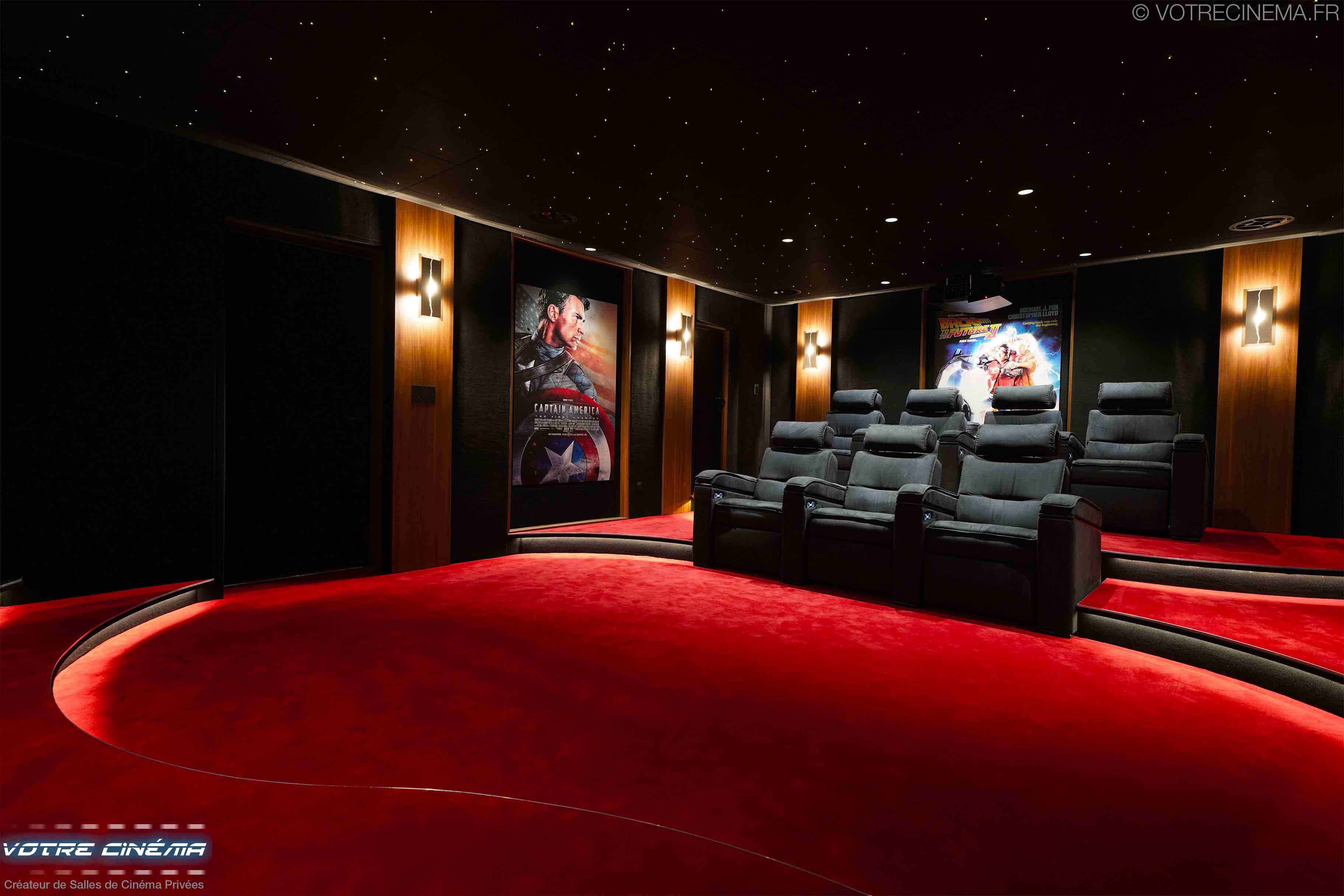 Création salle home cinéma Saint-Tropez