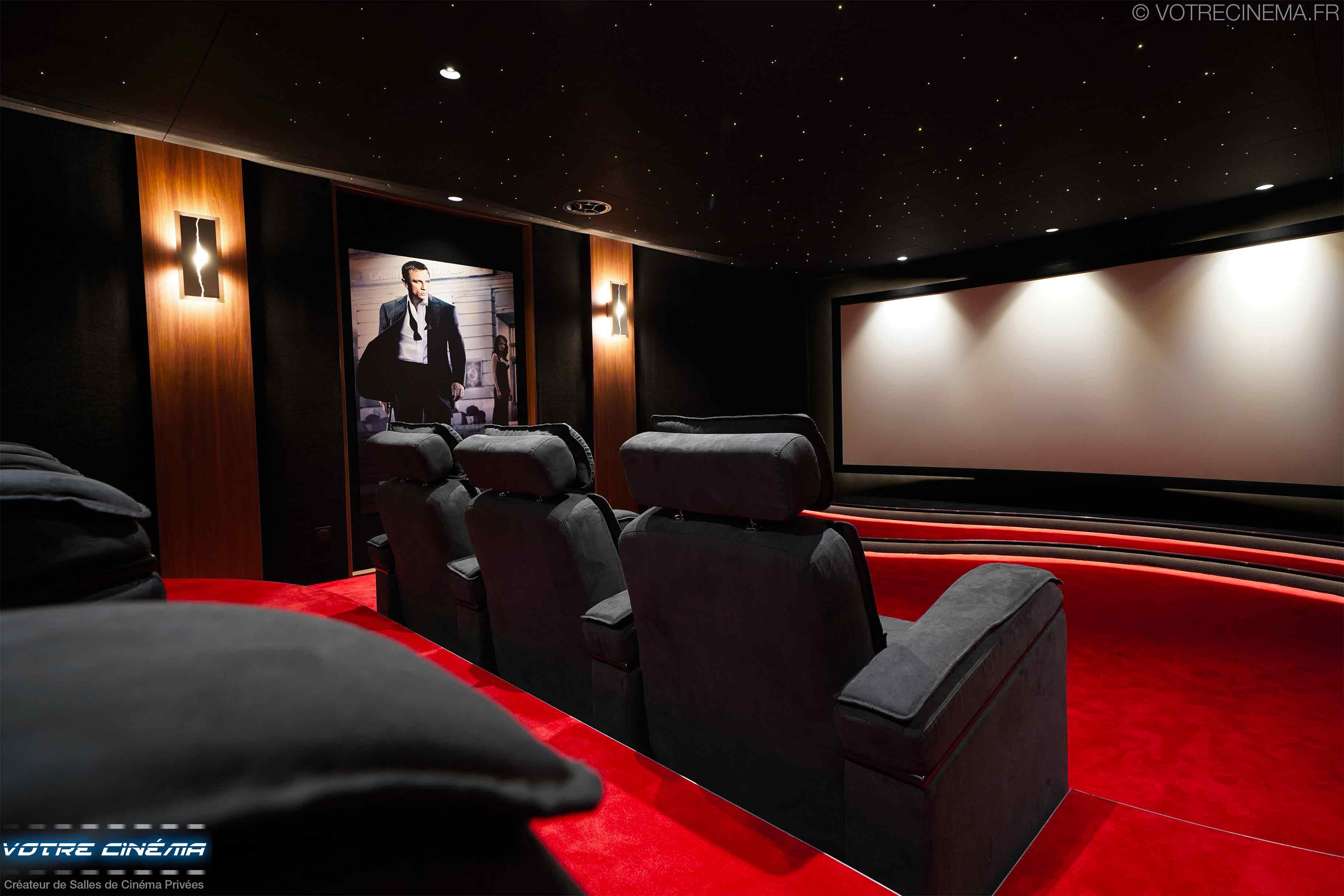 Fauteuil salle privée de cinéma