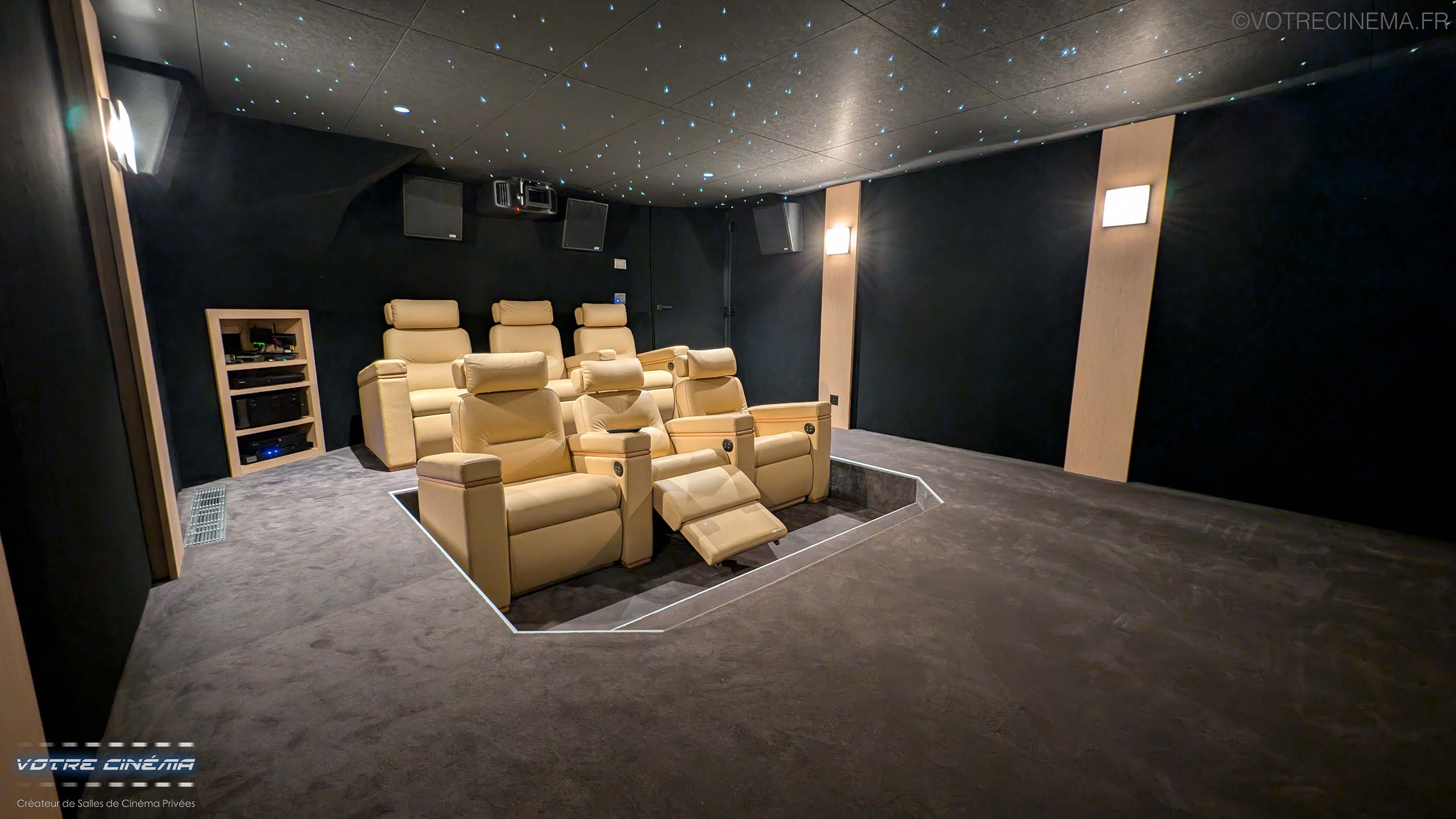 Salle de cinéma privée de luxe
