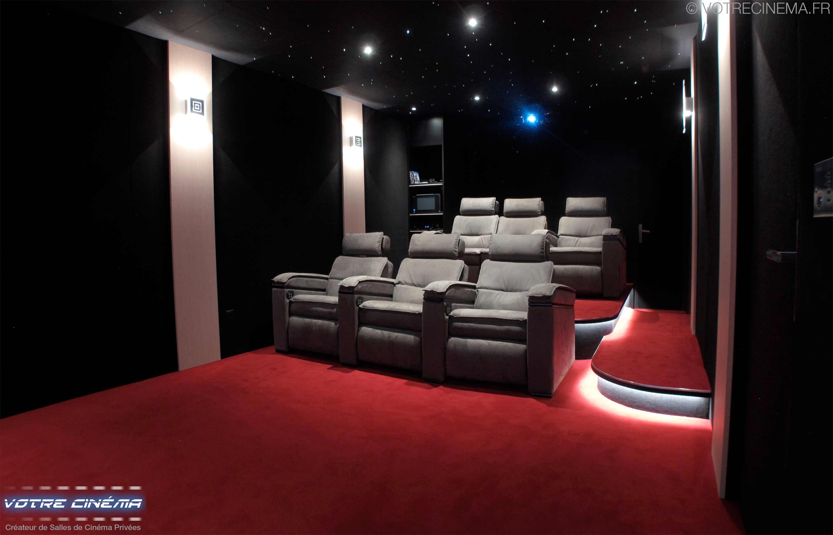 Réalisation salle cinéma privée Genève